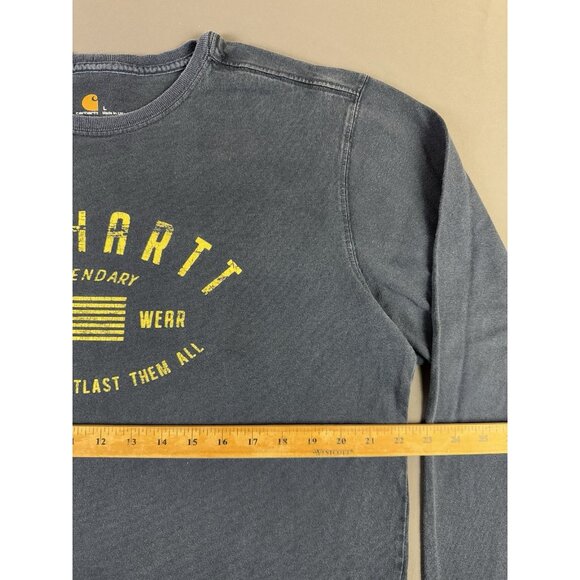 Carhartt Work Wear Quality To Outlast Them All Longsleeve Shirt USA Made Rare - Picture 6 of 7
